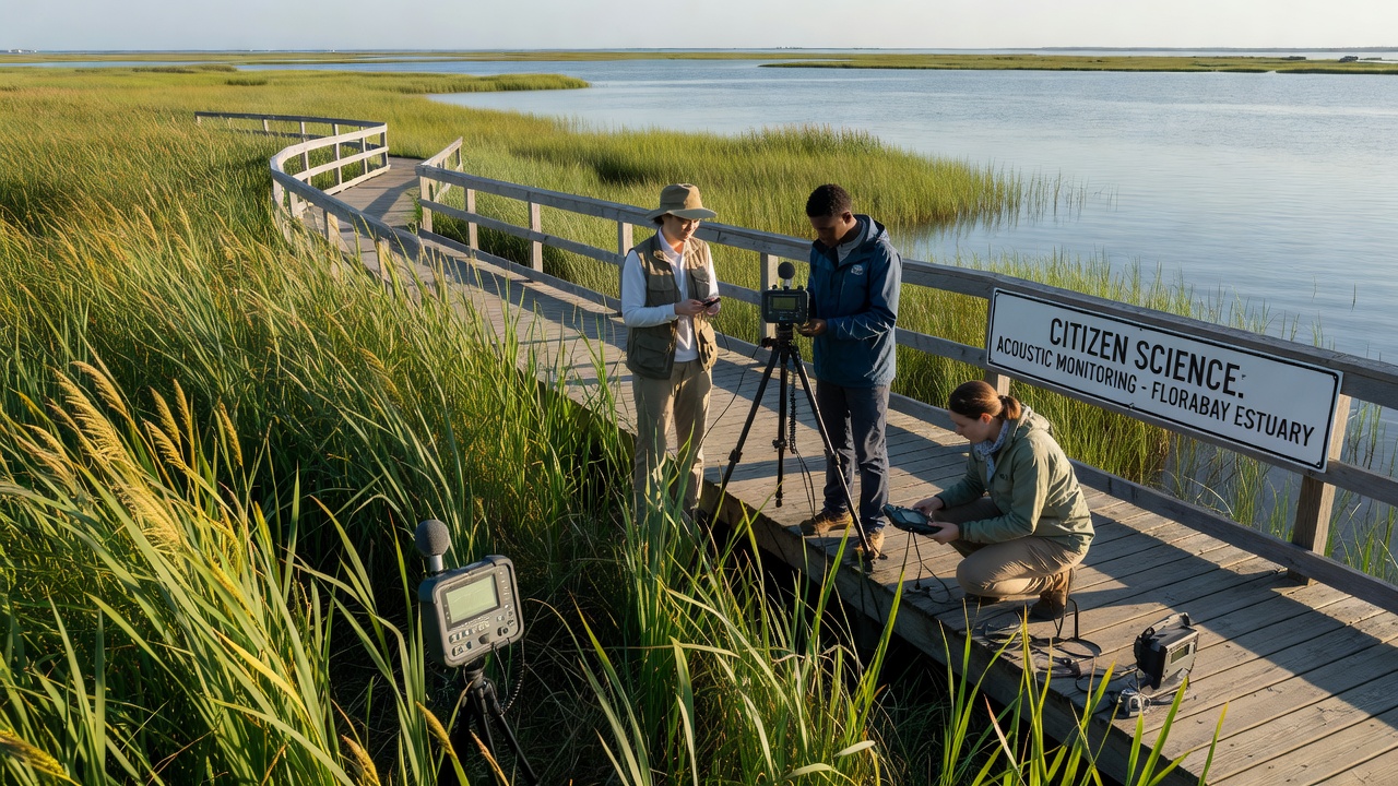 Citizen Scientists Deploy Acoustic Sensors to Monitor Insect Activity Patterns Around Florabay Estuary Sedges and Grasses